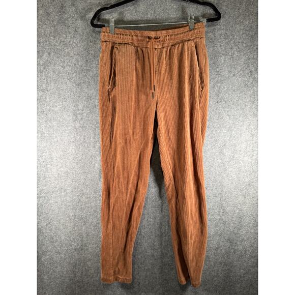 Ugg Pants Women Small Brown Pull On‎ Corduory Tapered Leg Drawstring Casual - Picture 1 of 7